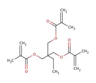 Trimethylolpropane trimethacrylate (CAS 3290-92-4) - chemical structure image