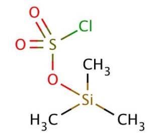Trimethylsilyl chlorosulfonate (CAS 4353-77-9) - chemical structure image