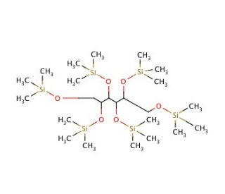 Trimethylsilyl-D-(&plus;)-mannitol (CAS 14317-07-8) - chemical structure image