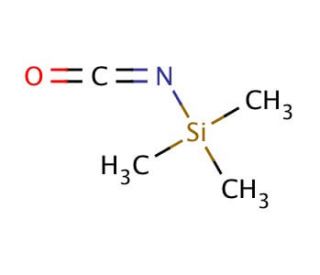 Trimethylsilyl isocyanate (CAS 1118-02-1) - chemical structure image