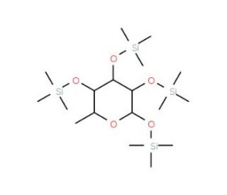 Trimethylsilyl-L-(&plus;)-rhamnose (CAS 108392-01-4) - chemical structure image