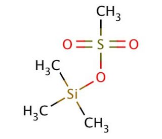 Trimethylsilyl methanesulfonate (CAS 10090-05-8) - chemical structure image