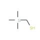 Trimethylsilylmethanethiol (CAS 18165-76-9) - chemical structure image