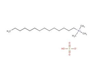 Trimethyltetradecylammonium hydrogen sulfate (CAS 104903-23-3) - chemical structure image