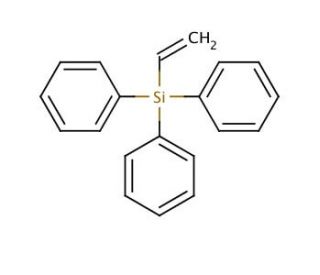 Triphenyl(vinyl)silane (CAS 18666-68-7) - chemical structure image
