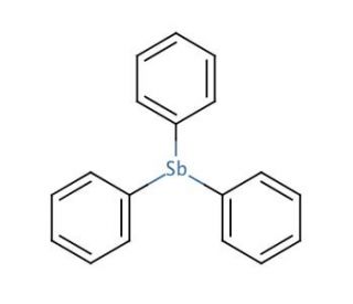 Triphenylantimony(III) (CAS 603-36-1) - chemical structure image