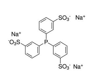 Triphenylphosphine-3,3&prime;,3&prime;&prime;-trisulfonic acid trisodium salt (CAS 63995-70-0) - chemical structure image