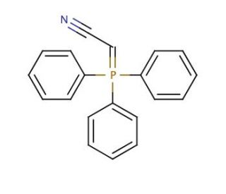 (Triphenylphosphoranylidene)acetonitrile (CAS 16640-68-9) - chemical structure image