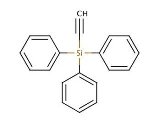 (Triphenylsilyl)acetylene (CAS 6229-00-1) - chemical structure image