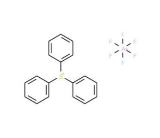 Triphenylsulfonium hexafluoroarsenate (CAS 57900-42-2) - chemical structure image
