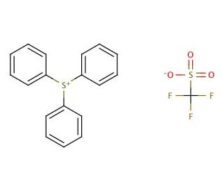 Triphenylsulphonium triflate - chemical structure image