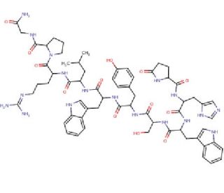 Triptorelin (CAS 57773-63-4) - chemical structure image