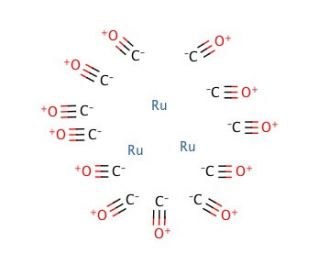 Triruthenium dodecacarbonyl (CAS 15243-33-1) - chemical structure image