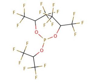 Tris(1,1,1,3,3,3-hexafluoro-2-propyl) phosphite (CAS 66470-81-3) - chemical structure image