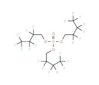 Tris(1H,1H-heptafluorobutyl)phosphate (CAS 563-09-7) - chemical structure image