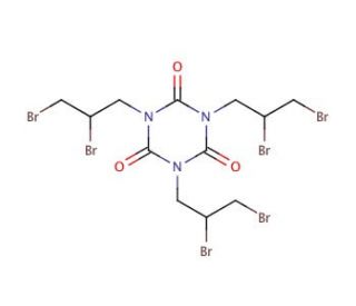 Tris(2,3-dibromopropyl) isocyanurate (CAS 52434-90-9) - chemical structure image