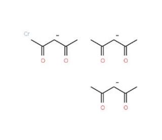 Tris(2,4-pentanedionato)chromium(III) (CAS 21679-31-2) - chemical structure image