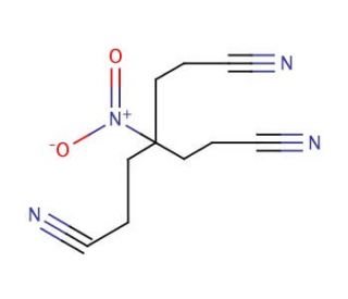 Tris(2-cyanoethyl)nitromethane (CAS 1466-48-4) - chemical structure image