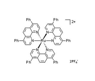 Tris(4,7-diphenyl-1,10-phenanthroline)ruthenium(II) bis(hexafluorophosphate) complex (CAS 123148-15-2) - chemical structure i