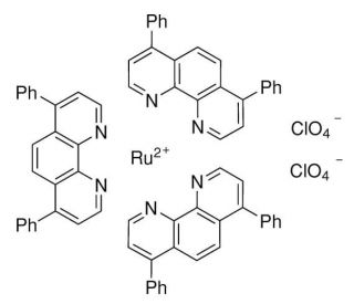Tris(4,7-diphenyl-1,10-phenanthroline)ruthenium(II) bis(perchlorate) (CAS 75213-31-9) - chemical structure image