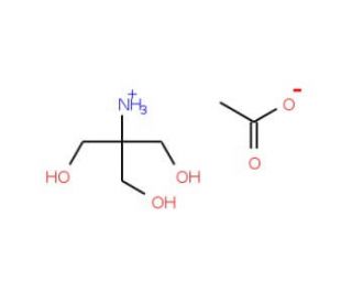 Tris acetate salt (CAS 6850-28-8) - chemical structure image