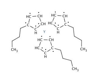 Tris(butylcyclopentadienyl)yttrium(III) (CAS 312739-77-8) - chemical structure image