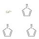 Tris(cyclopentadienyl)gadolinium(III) (CAS 1272-21-5) - chemical structure image