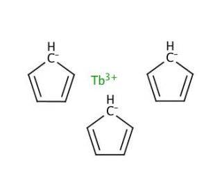 Tris(cyclopentadienyl)terbium(III) (CAS 1272-25-9) - chemical structure image