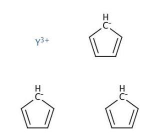 Tris(cyclopentadienyl)yttrium(III) (CAS 1294-07-1) - chemical structure image