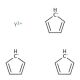 Tris(cyclopentadienyl)yttrium(III) (CAS 1294-07-1) - chemical structure image