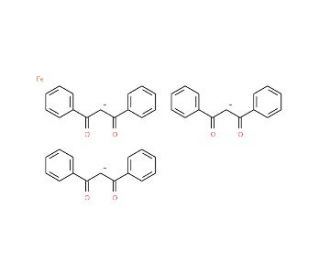 Tris(dibenzoylmethanato) Iron (CAS 14405-49-3) - chemical structure image
