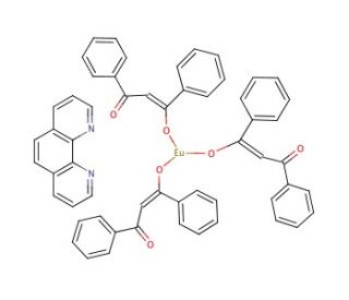 Tris(dibenzoylmethane) mono(1,10-phenanthroline)europium(lll) (CAS 17904-83-5) - chemical structure image