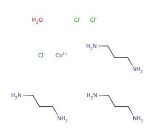 Tris(ethylenediamine)cobalt(III) chloride dihydrate (CAS 207802-43-5) - chemical structure image