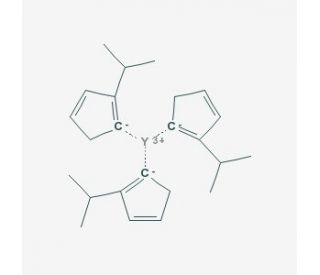 Tris(n-propylcyclopentadienyl)yttrium (CAS 329735-73-1) - chemical structure image