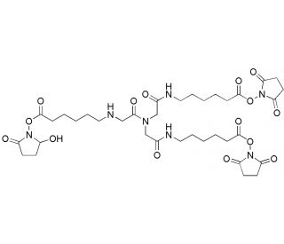 Tris-succinimidyl (6-aminocaproyl)aminotriacetate - chemical structure image