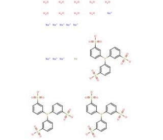 Tris(3,3&prime;,3"-phosphinidynetris(benzenesulfonato)palladium(0) 9Na salt 9H2O (CAS 176483-72-0) - chemical structure image