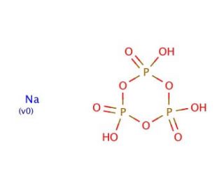 Trisodium trimetaphosphate (CAS 7785-84-4) - chemical structure image