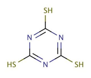 Trithiocyanuric acid (CAS 638-16-4) - chemical structure image