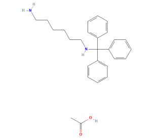 Trityl-1,6-diaminohexane&middot;AcOH - chemical structure image