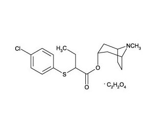 Tropanyl 2-(4-chlorophenylthio)butanoate oxalate - chemical structure image