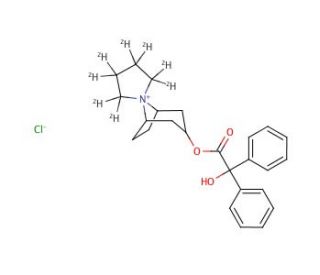 Trospium-d8 Chloride (CAS 10405-02-4 (unlabeled)) - chemical structure image