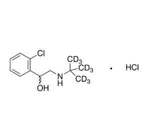 Tulobuterol-d9 Hydrochloride (CAS 1325559-14-5) - chemical structure image