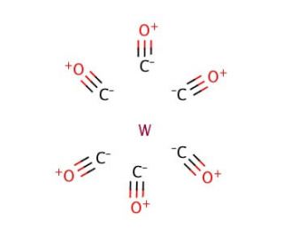 Tungsten hexacarbonyl (CAS 14040-11-0) - chemical structure image