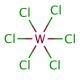 Tungsten(VI) chloride (CAS 13283-01-7) - chemical structure image