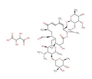 Tylosin tartrate (CAS 1405-54-5) - chemical structure image