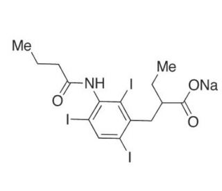 Tyropanoate Sodium - chemical structure image