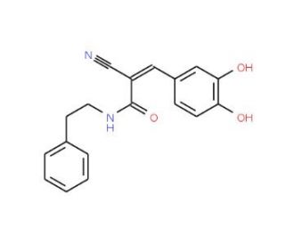 Tyrphostin AG 698 (CAS 134036-52-5) - chemical structure image
