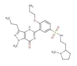 Udenafil (CAS 268203-93-6) - chemical structure image