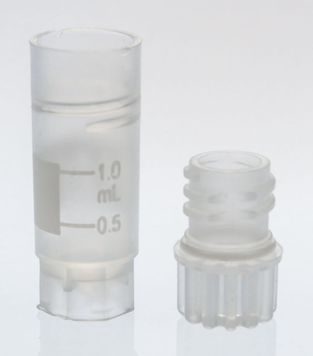 UltraCruz® Cryogenic Vial, Self Standing, PP, 2 ml, Clear Cap, 500/pk