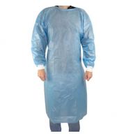 Featuring cuffed sleeves and a full-length design, UltraCruz&reg; Isolation Gown Blue, Level 2, L, 10/pack ensures comprehensi